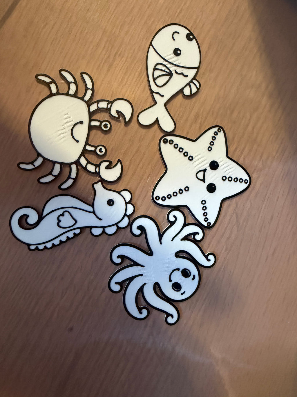 Sea animal paint set
