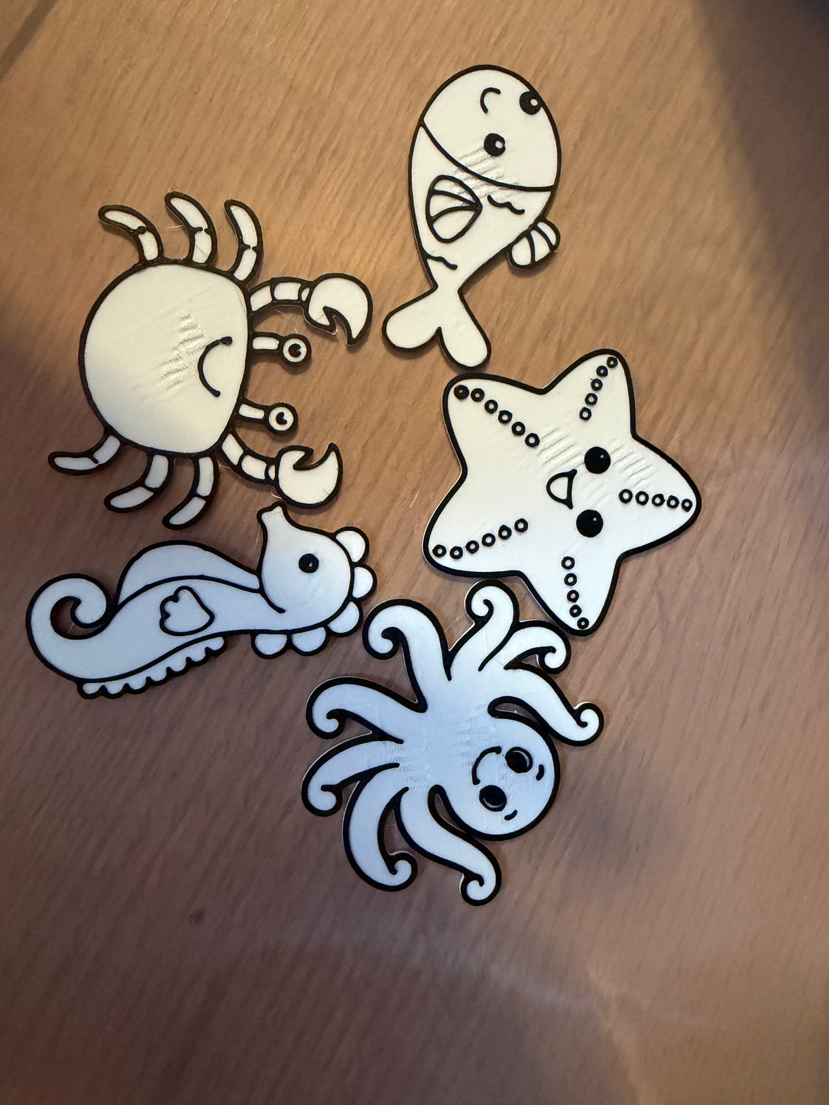Sea animal paint set